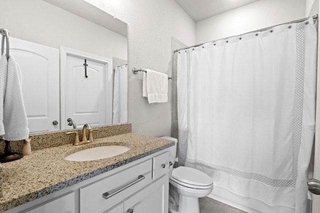 1329 Siena Sunset Rd, Leander, TX 78641 - full bathroom with vanity and tile patterned flooring