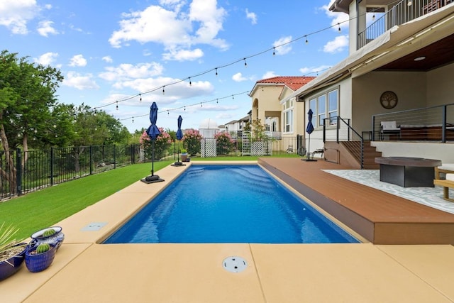 1329 Siena Sunset Rd, Leander, TX 78641 - view of swimming pool featuring a patio