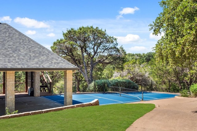 18113 Travis Dr, Lago Vista, TX 78645 - view of pool with a tennis court