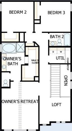 829 Nadal Path, Round Rock, TX 78664 - view of room layout