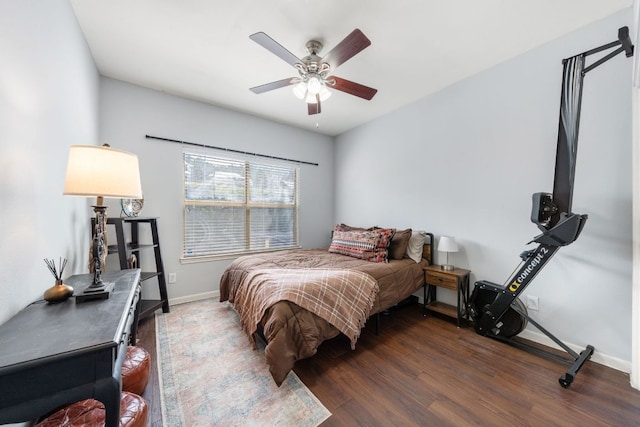 6000 Shepherd Mountain Cv Unit 613, Austin, TX 78730 - bedroom with wood finished floors and a ceiling fan
