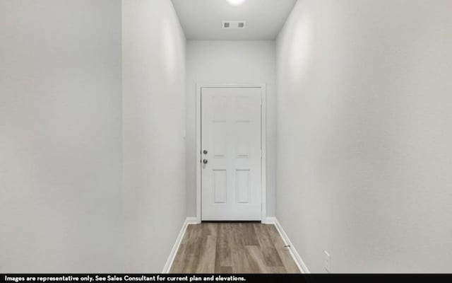 290 Yosemite Dr, Kyle, TX 78640 - hall with light wood-style flooring and baseboards