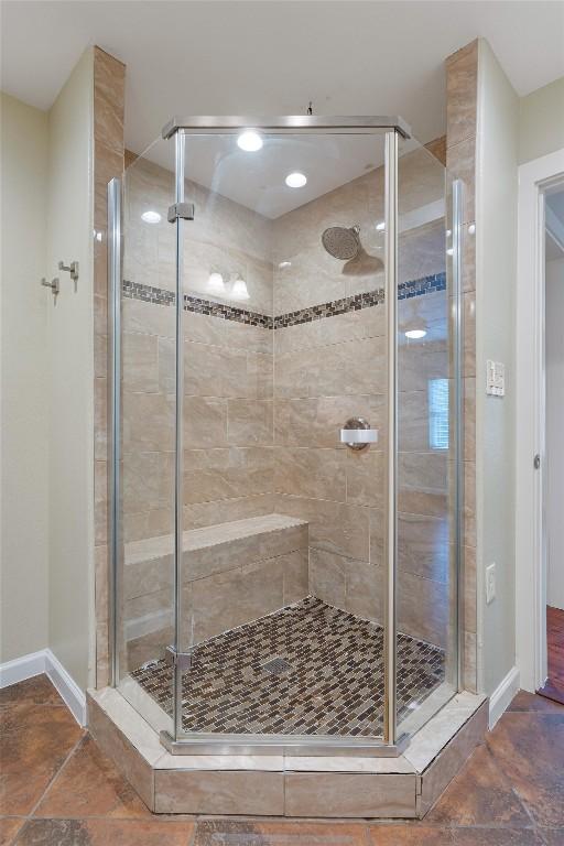 6202 Hillston Dr, Austin, TX 78745 - bathroom with a shower stall