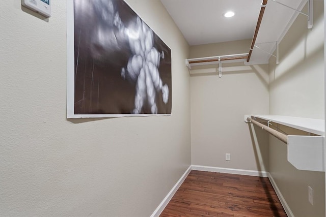 6202 Hillston Dr, Austin, TX 78745 - spacious closet featuring wood finished floors