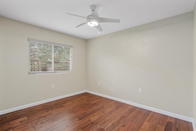 6202 Hillston Dr, Austin, TX 78745 - unfurnished room with hardwood / wood-style floors and a ceiling fan