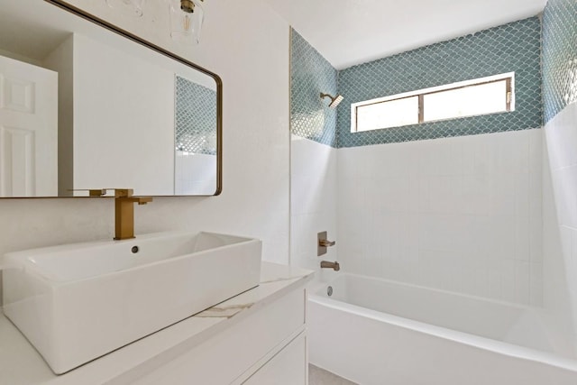 13265 Kerrville Folkway Dr, Austin, TX 78729 - full bathroom featuring shower / washtub combination and vanity
