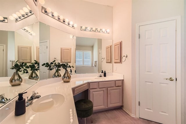 1108 Red Ranch Cir, Cedar Park, TX 78613 - bathroom featuring double vanity and a closet