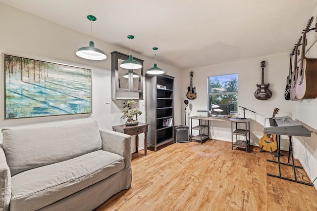 8132 Breeze Way, Jonestown, TX 78645 - office with light wood-type flooring