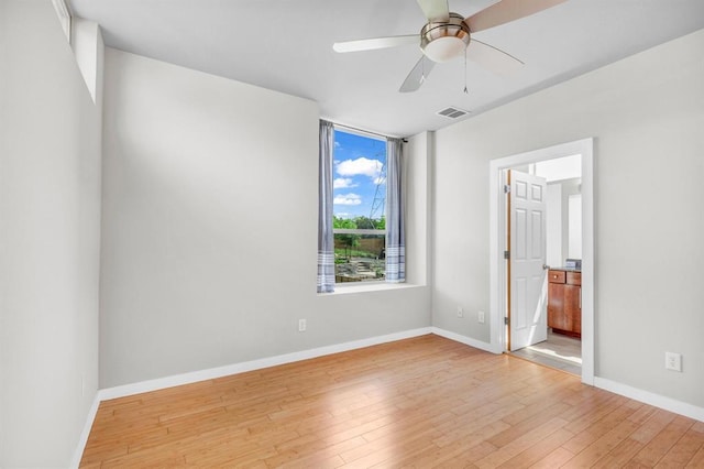 5325 Sendero Hills Pkwy, Austin, TX 78724 - unfurnished room featuring light wood-style flooring and a ceiling fan