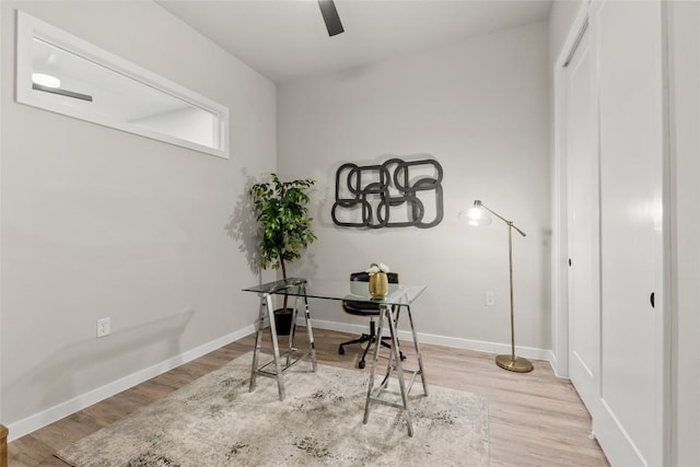 4510 Terry-O Ln Unit 126, Austin, TX 78745 - office space with ceiling fan and wood finished floors