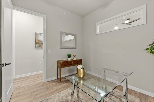 4510 Terry-O Ln Unit 126, Austin, TX 78745 - office area featuring light wood-type flooring and baseboards