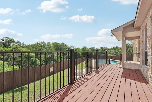 11421 Dona Villa Dr, Austin, TX 78726 - deck with a fenced backyard