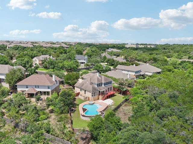 11421 Dona Villa Dr, Austin, TX 78726 - aerial view of residential area with a pool