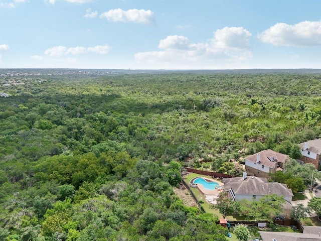11421 Dona Villa Dr, Austin, TX 78726 - aerial view of a forest and a pool area