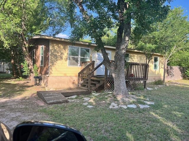 908 Glass Dr, Leander, TX 78641 - view of front of home featuring a deck