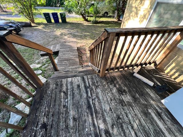 908 Glass Dr, Leander, TX 78641 - view of wooden deck
