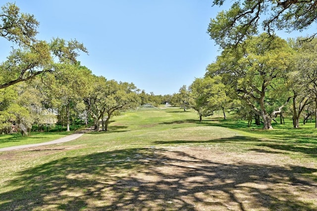 8 Spalding Cir, Wimberley, TX 78676 - view of community with a lawn and view of wooded area