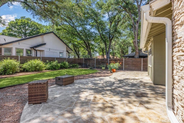 2701 Coatbridge Dr, Austin, TX 78745 - fenced backyard featuring a patio area