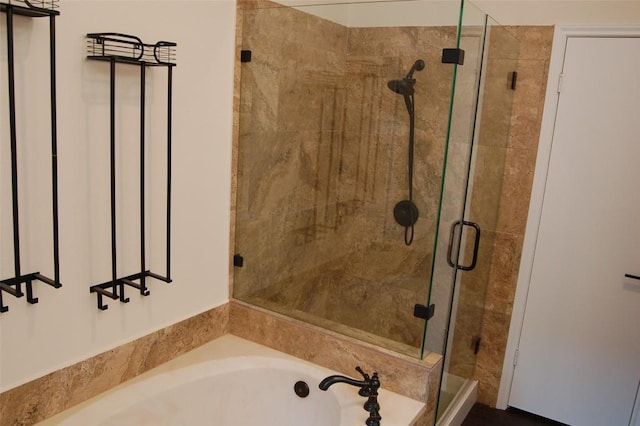 12615 Dove Valley Trl, Austin, TX 78729 - bathroom featuring a stall shower and a bath