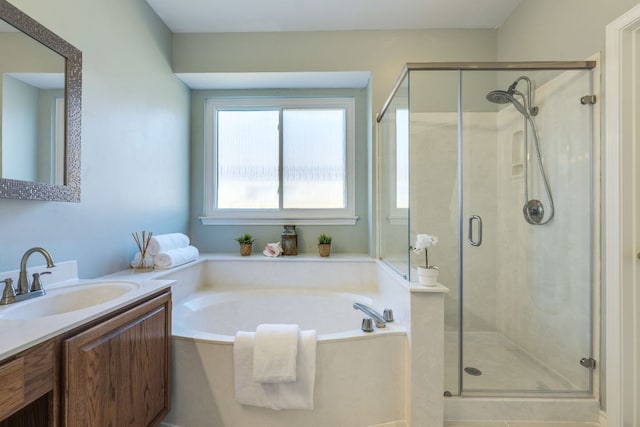 1104 Woodhollow Ln, Cedar Park, TX 78613 - full bath with vanity, a bath, and a stall shower