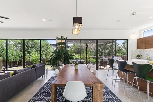 13008 Medina River Way, Austin, TX 78732 - dining space featuring recessed lighting