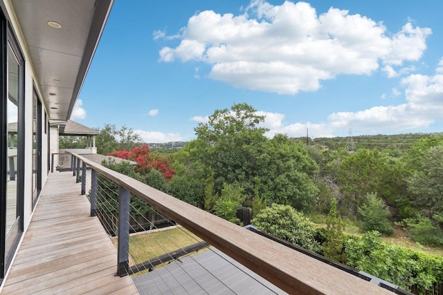 13008 Medina River Way, Austin, TX 78732 - balcony with a wooded view