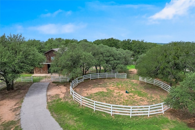 24205 State Highway 71 W, Spicewood, TX 78669 - view of yard featuring a view of rural / pastoral area and an outbuilding