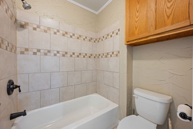 4310 Ponderosa Ln, Temple, TX 76502 - bathroom with ornamental molding and shower / washtub combination