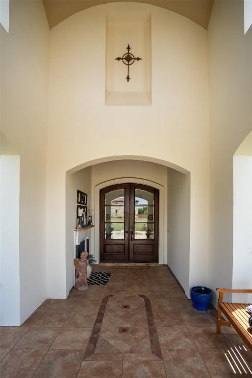601 Strada Luca, Florence, TX 76527 - doorway to property with french doors and stucco siding