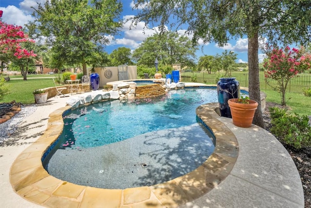 601 Strada Luca, Florence, TX 76527 - view of pool featuring a pool with connected hot tub and a patio area