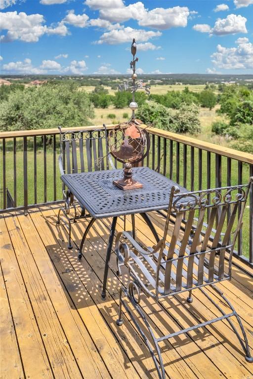 601 Strada Luca, Florence, TX 76527 - view of wooden terrace