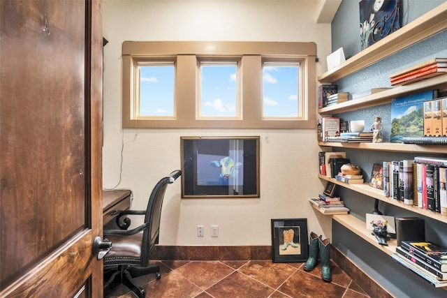 601 Strada Luca, Florence, TX 76527 - tiled home office featuring healthy amount of natural light