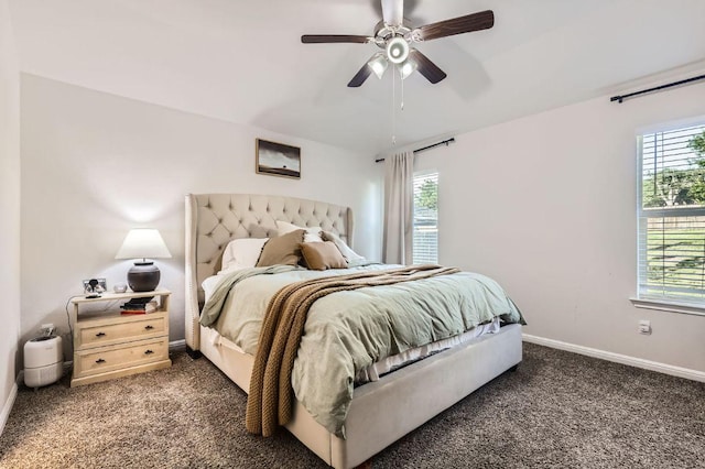 236 Cinnamon Loop, Burnet, TX 78611 - bedroom featuring carpet and a ceiling fan