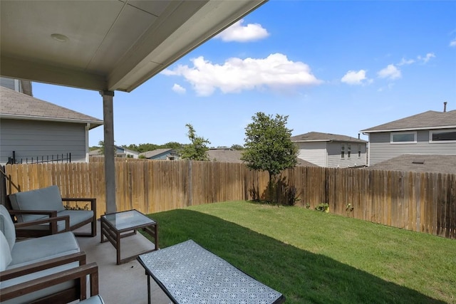 13821 Zuhause Dr, Pflugerville, TX 78660 - fenced backyard featuring a patio area