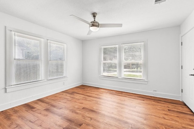 1020 S 23rd St, Temple, TX 76504 - spare room featuring light wood-type flooring and ceiling fan