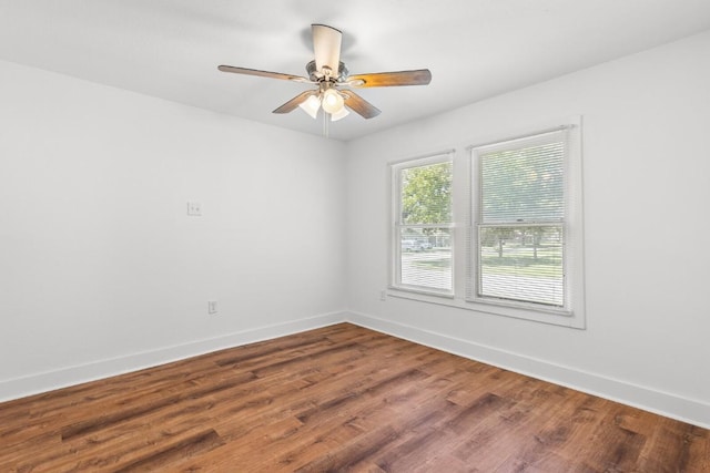 1020 S 23rd St, Temple, TX 76504 - spare room featuring wood finished floors and ceiling fan