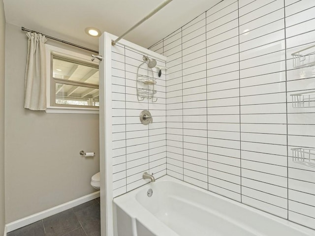 4408 Mount Vernon Dr, Austin, TX 78745 - full bath featuring shower / washtub combination and tile patterned floors