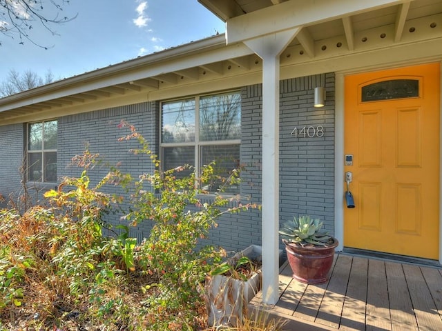 4408 Mount Vernon Dr, Austin, TX 78745 - property entrance featuring brick siding