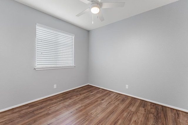 184 Atlantis, Kyle, TX 78640 - unfurnished room featuring ceiling fan and wood finished floors