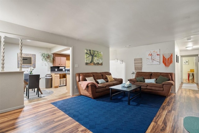 2503 Parker Ln Unit A & B, Austin, TX 78741 - living room featuring light wood-type flooring