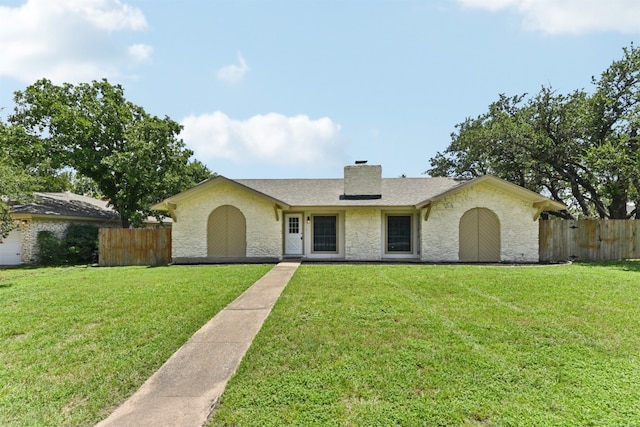 8511 Slant Oak Dr, Austin, TX 78729 - view of front of property with a chimney