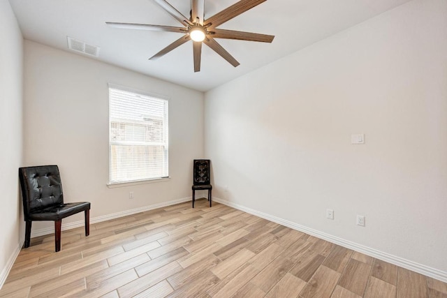 2953 Diego Dr, Round Rock, TX 78665 - unfurnished room featuring light wood finished floors and ceiling fan