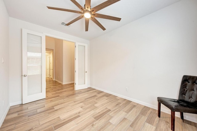 2953 Diego Dr, Round Rock, TX 78665 - unfurnished room featuring light wood-style floors and ceiling fan