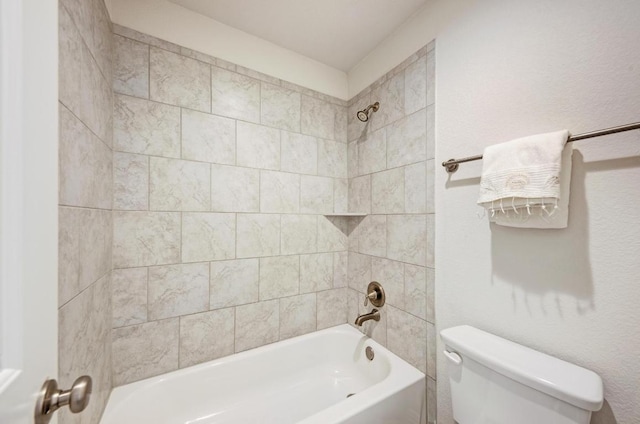 2953 Diego Dr, Round Rock, TX 78665 - bathroom featuring toilet and washtub / shower combination