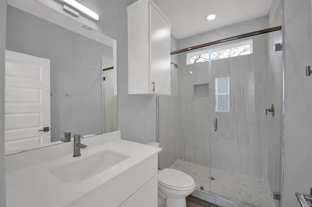 1104 Begonia Ter Unit 2, Austin, TX 78741 - bathroom with vanity and a shower stall