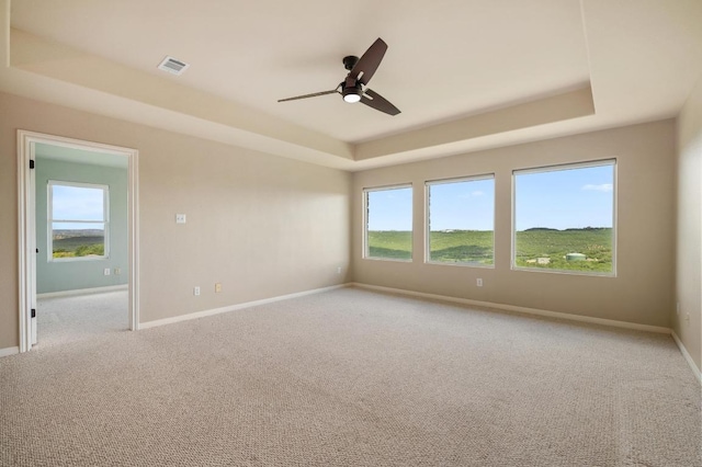 4700 River Place Blvd Unit 3, Austin, TX 78730 - empty room with a raised ceiling, light colored carpet, and plenty of natural light