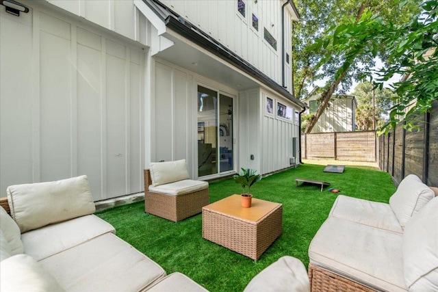 2902 Gonzales St Unit 2, Austin, TX 78702 - fenced backyard featuring an outdoor hangout area