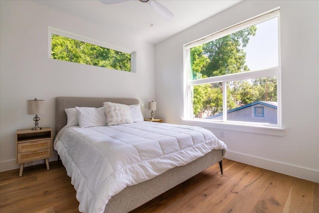 2902 Gonzales St Unit 2, Austin, TX 78702 - bedroom featuring hardwood / wood-style floors and a ceiling fan