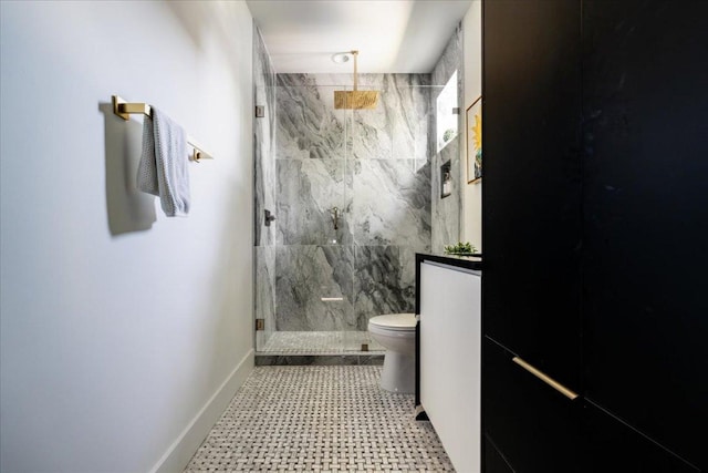 2902 Gonzales St Unit 2, Austin, TX 78702 - bathroom with a marble finish shower and tile patterned floors