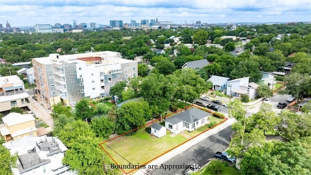1909 E 14th St, Austin, TX 78702 - view of urban area featuring property parcel outlined